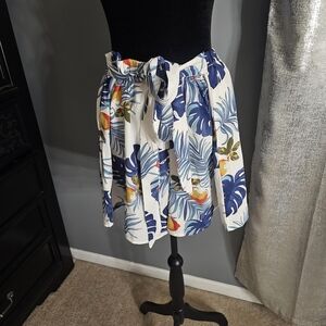 Tropical Print Women's Skirt